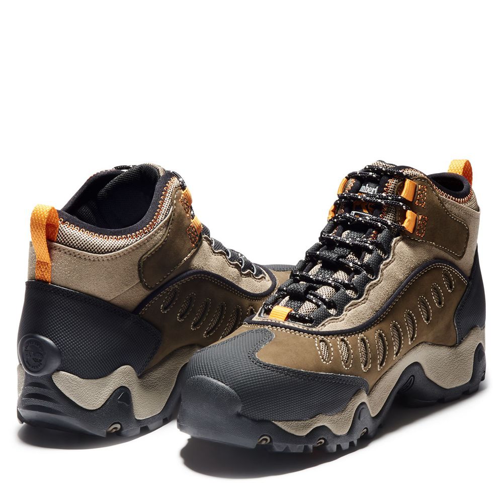 Botas de Trabajo Timberland Hombre Pro® Mudslinger Steel Toe Marrones/Negras - Chile AOY-164708